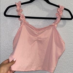 Pink crop top - Large